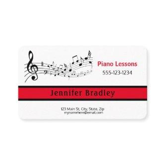 Red and Black, Piano Teacher