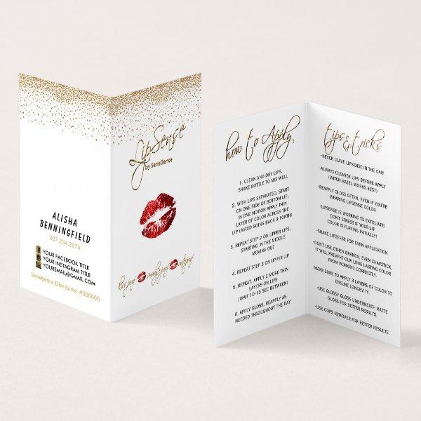 Red and Gold Lip Instructions