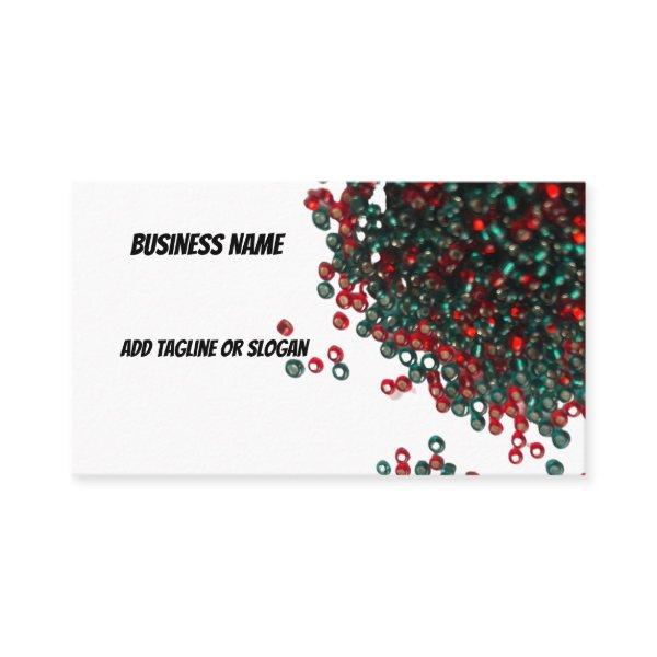 Red And Green Bead Collection Custom