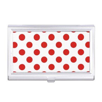 Red and white polka dots  case