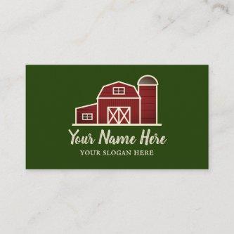 Red barn farm house  template
