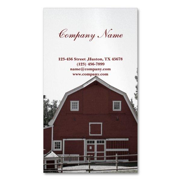 red barn Organic Cattle dairy farmer agriculture Magnetic