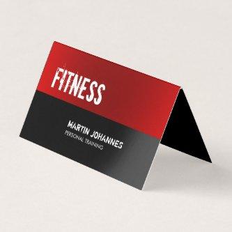 Red Black Fitness Personal Trainer Bodybuilding