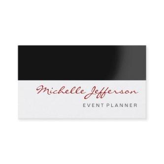 Red Black Gray White Event Planner