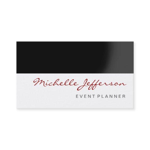 Red Black Gray White Event Planner