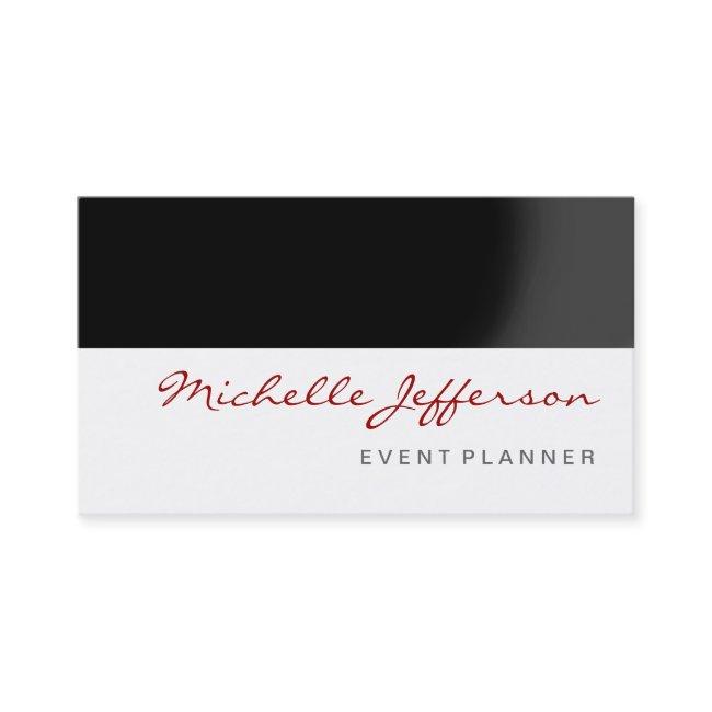 Red Black Gray White Event Planner