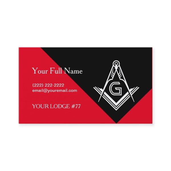 Red & Black Masonic  | Freemason