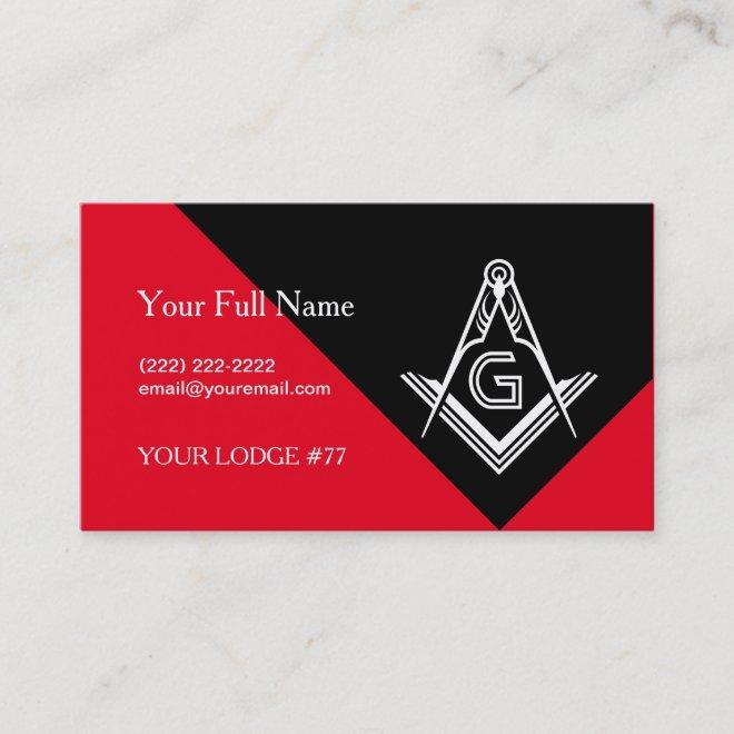 Red & Black Masonic  | Freemason