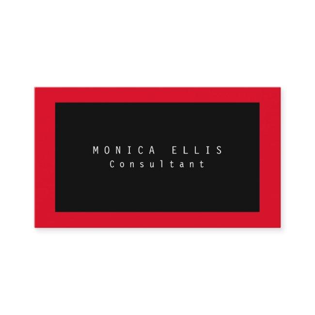 Red Black Original Plain Professional