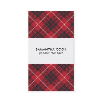Red Black & White Plaid Pattern