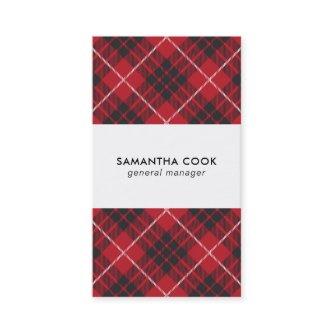 Red Black & White Plaid Pattern