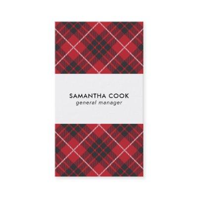Red Black & White Plaid Pattern