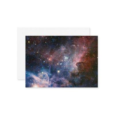 Red & Blue Carina Nebula Hubble Telescope