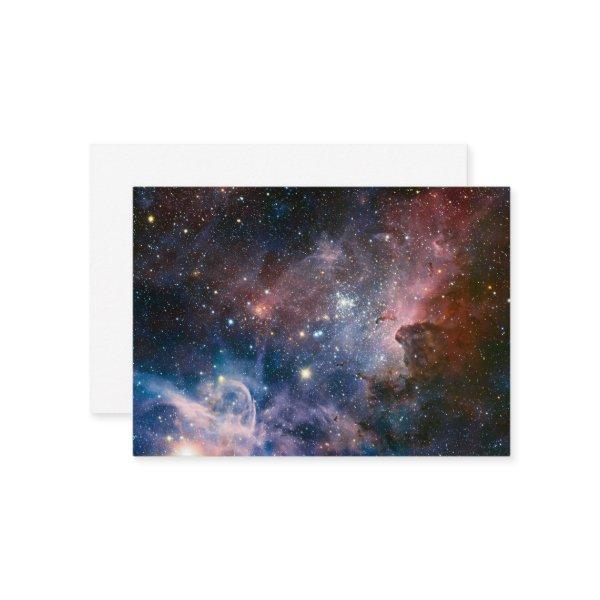 Red & Blue Carina Nebula Hubble Telescope