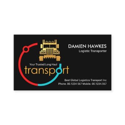 Red Blue Transport Global Orbits Logistics Driver