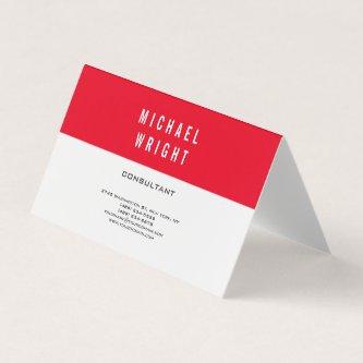 Red Blue White Modern Plain Simple Minimalist
