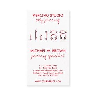 Red Body Jewelry Piercings