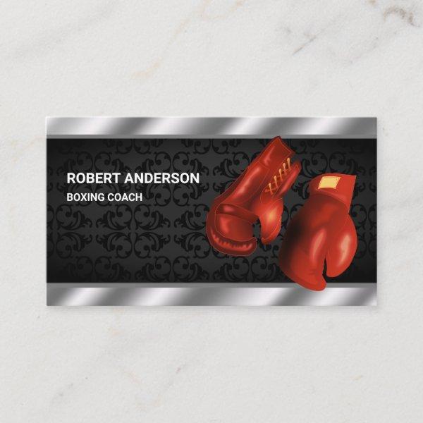 Red Boxer Gloves Professional Boxing Coach Trainer