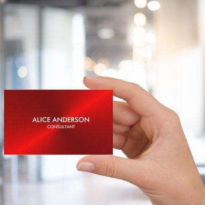Red Brushed Metal Sheen