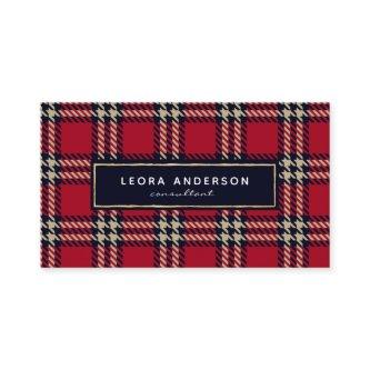 Red Buffalo Plaid Tweed
