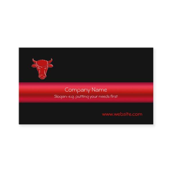 Red Bull on black with red metallic-look stripe