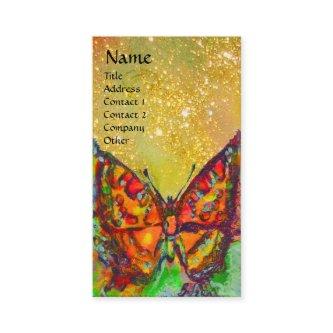 RED BUTTERFLY IN YELLOW GOLD SPARKLES Monogram