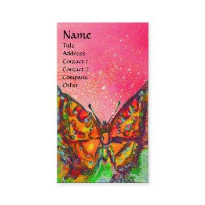 RED BUTTERFLY  PINK YELLOW GOLD SPARKLES Monogram