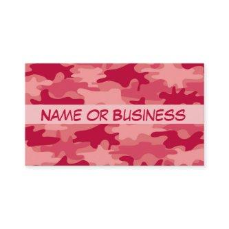 Red Camo Camouflage Name Personalized