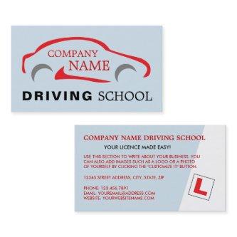 Red Car Logo, Driving School, Instructor