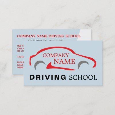 Red Car Logo, Driving School, Instructor