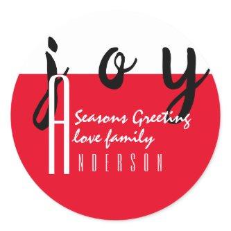 Red Carpet by LeahG Seasons Greetings Gift Favor Classic Round Sticker