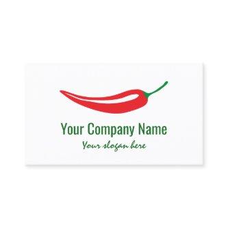 Red chili pepper company logo template