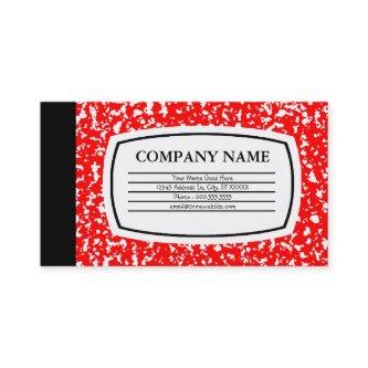 red composition book
