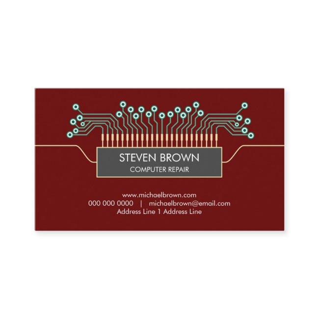 Red Computer engineer Science Circuit Board Coding