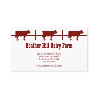 Red Cows Dairy Farm Country Ranch Farmer
