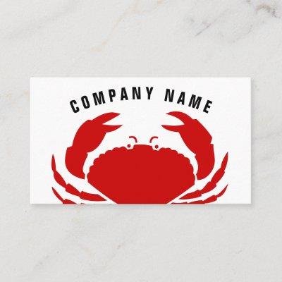 Red crab  | Seafood logo template