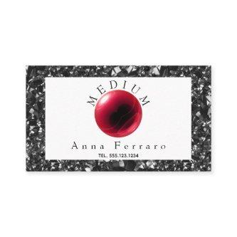 Red Crystal Ball & Obsidian Fortune Telling