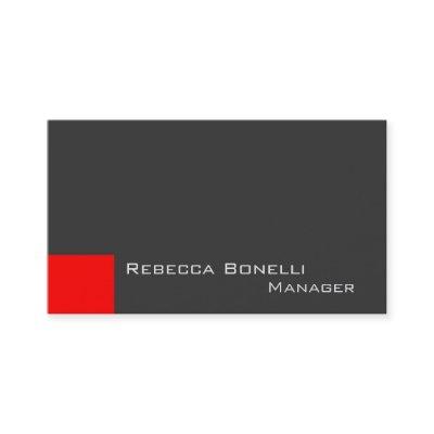 Red Dark Grey Stylish Manager