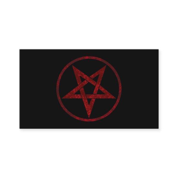 Red Devil Pentagram Calling Card