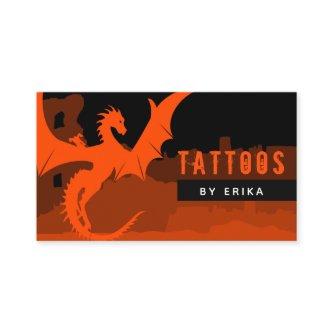 Red Dragon Tattoo Artist Social Media Modern Black