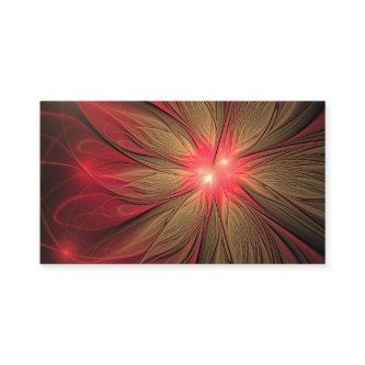 Red fansy fractal flower