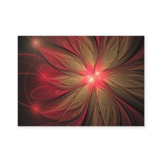 Red fansy fractal flower
