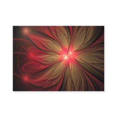 Red fansy fractal flower
