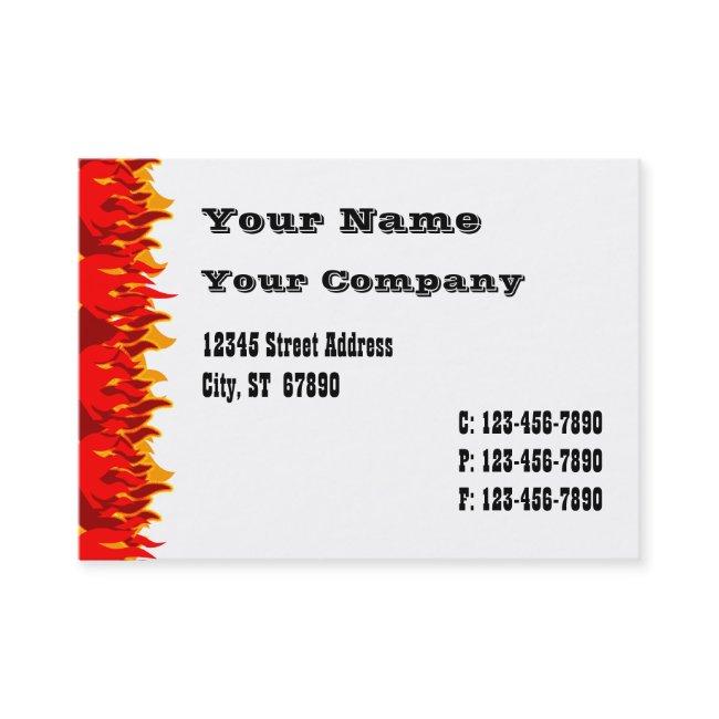 Red Flames Western Template
