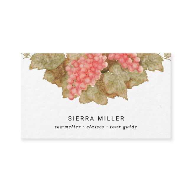 red grapes sommelier wine
