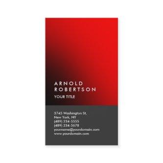 Red Gray Trendy Modern Professional