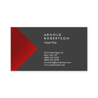 Red Gray Trendy Professional