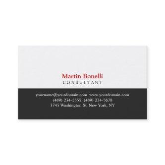 Red Gray White Professional Classic