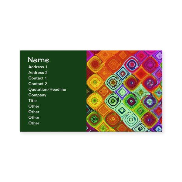 Red Green Mosaic Fine Fractal Art