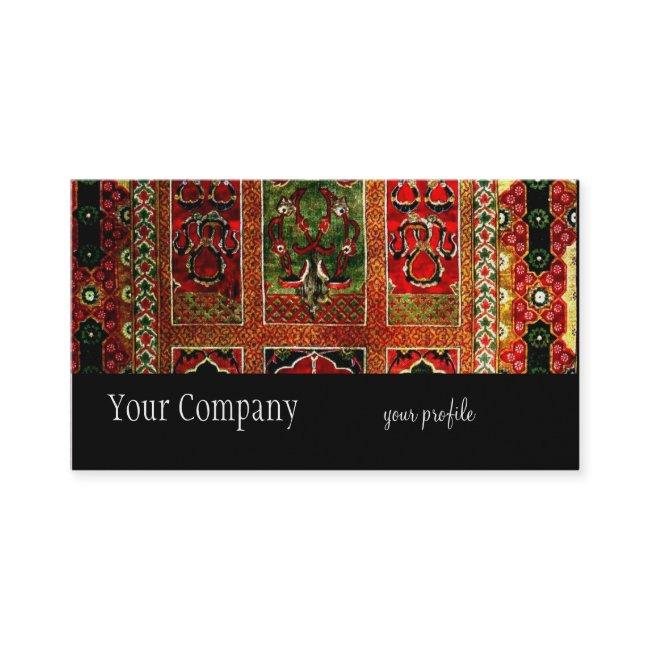 Red green Oriental Rug